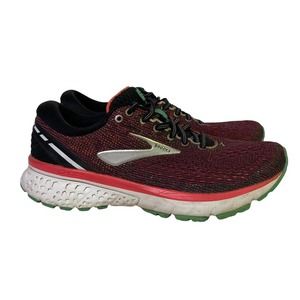 Brooks Ghost 11 Black/Pink/Aqua Running Sneakers Shoes Size 7